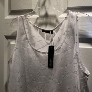 Tank top, cute with a colored cami underneath!